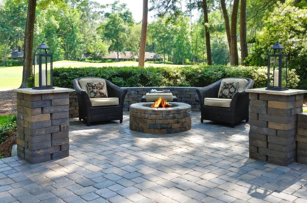 Fire Pit Installation in Bainbridge Island